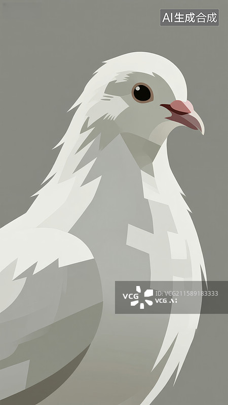 【AI数字艺术】黑白相间的鸟图片素材