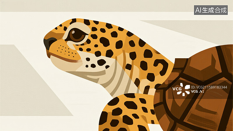 【AI数字艺术】豹纹图案设计图片素材