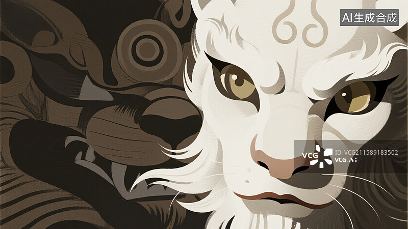 【AI数字艺术】神秘机械猫眼图片素材