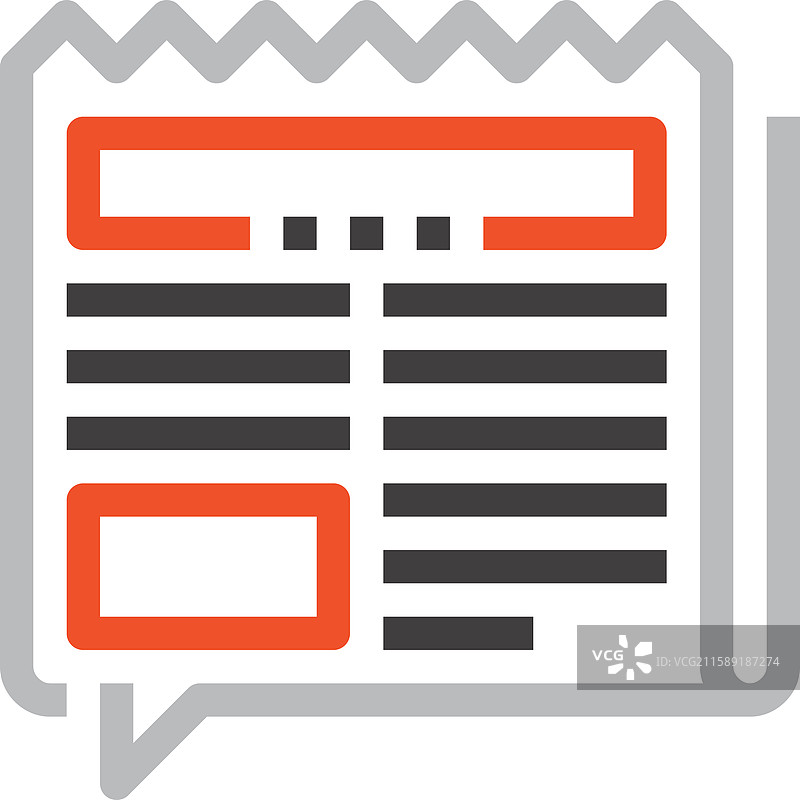 消息气泡扁平线条网页图标概念图片素材