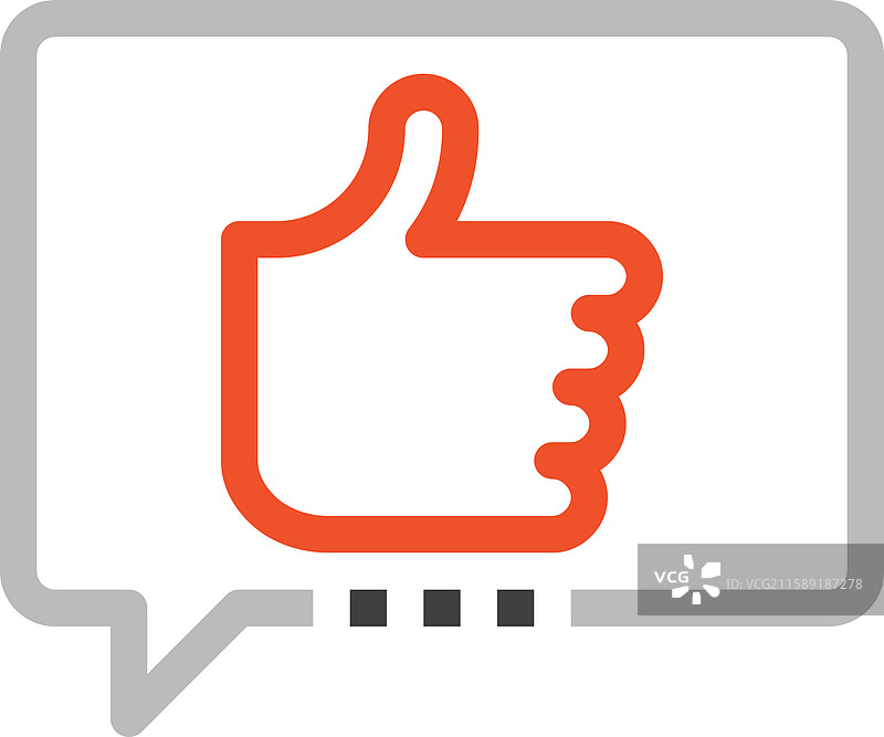 消息气泡扁平线条网页图标概念图片素材