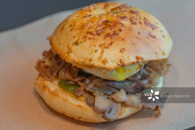 美式汉堡  必胜客 快餐 牛肉汉堡图片素材