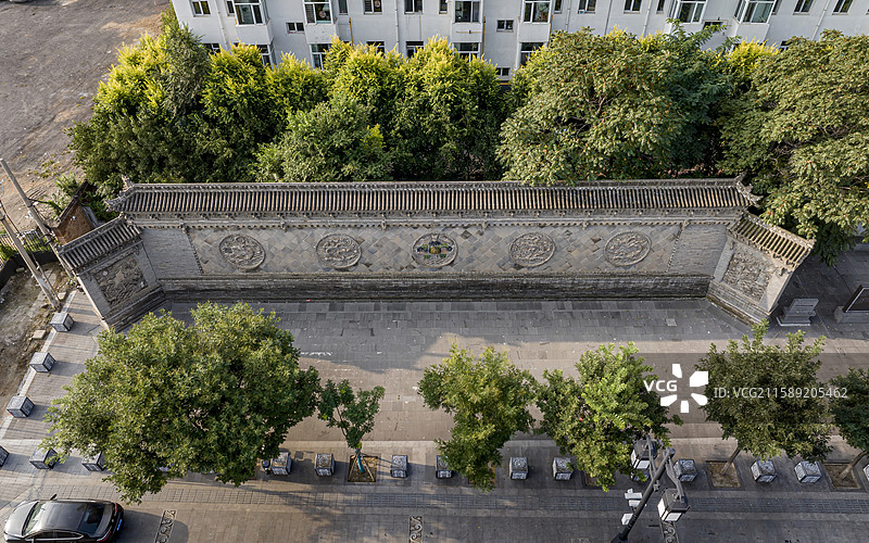 山西省大同市平城区大同古城航拍图片素材