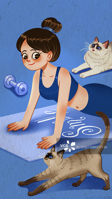 一起做瑜伽图片素材