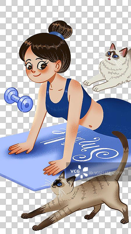 一起做瑜伽图片素材