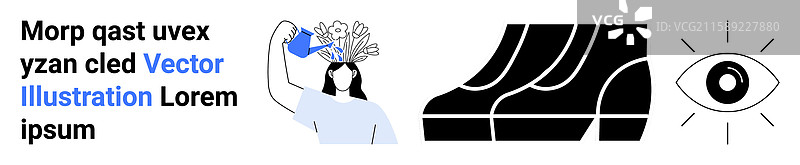 女性培育创造力，抽象流动图片素材