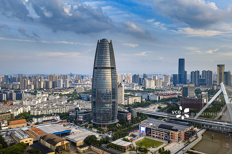 浙江宁波市航拍图片素材