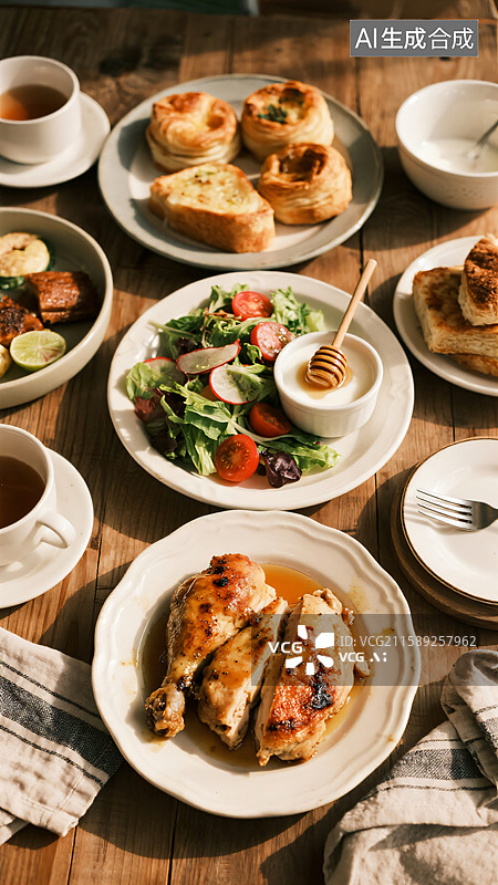 【AI数字艺术】舌尖上的盛宴：健康早午餐图片素材