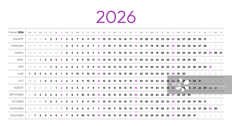 2026年日历设计模板图片素材