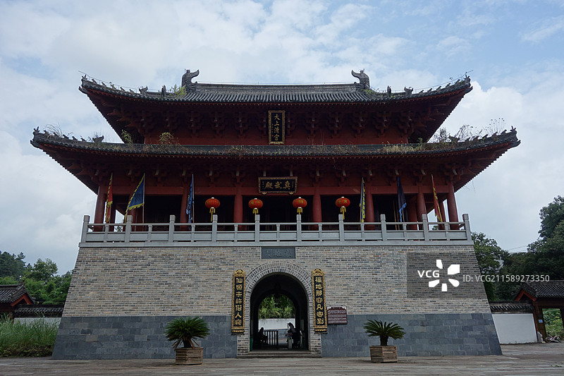 江西省鹰潭市龙虎山景区上清古镇：大上清宫真武殿图片素材