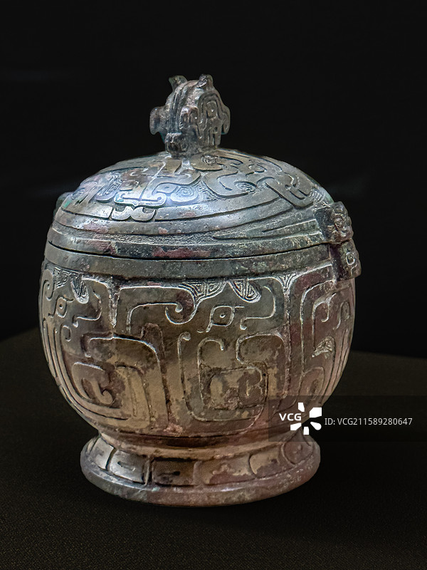 西周 梁姬罐 三门峡市虢国博物馆图片素材