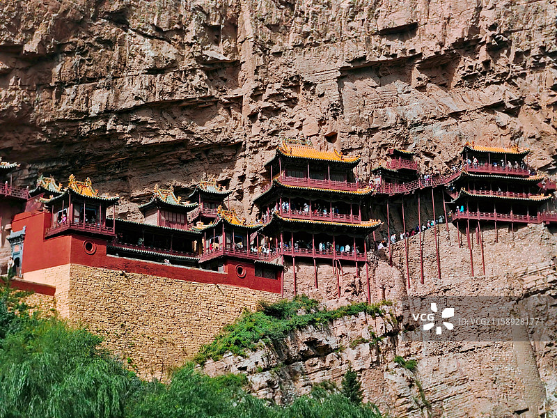 建筑奇观一悬空寺图片素材