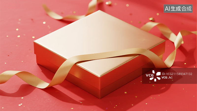 【AI数字艺术】红包，压岁钱，C4D渲染的中国风电商背景，新中式背景，红色背景，新年背景，春节背景图片素材