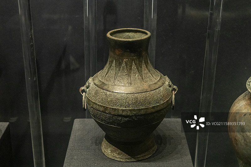 陕西历史博物馆旬阳壶战国时期安康市旬阳县出土图片素材