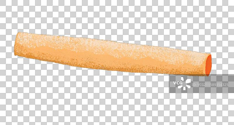 免抠插画元素  木制擀面杖图片素材