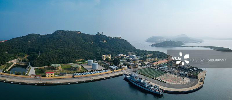 大连市 旅顺口区 旅顺 白玉山 望海亭 黄金山 老虎尾图片素材