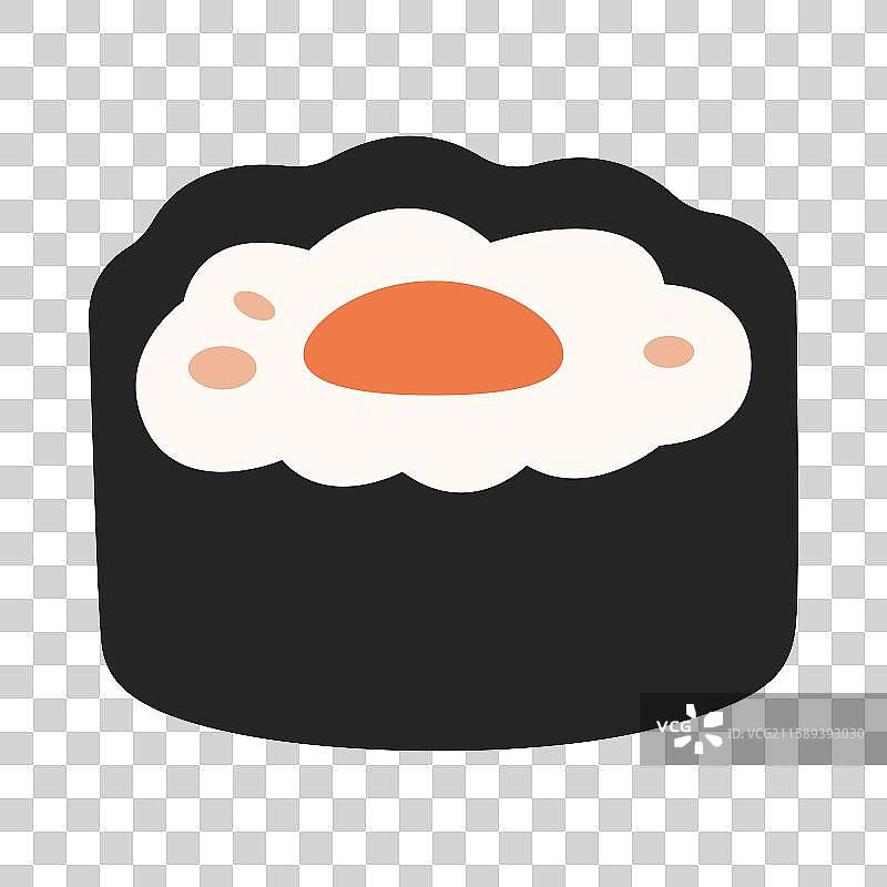 扁平风食物寿司手绘插画免抠元素图片素材