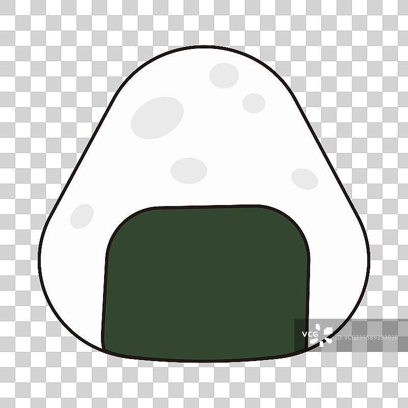 扁平风食物米饭饭团手绘插画免抠元素图片素材