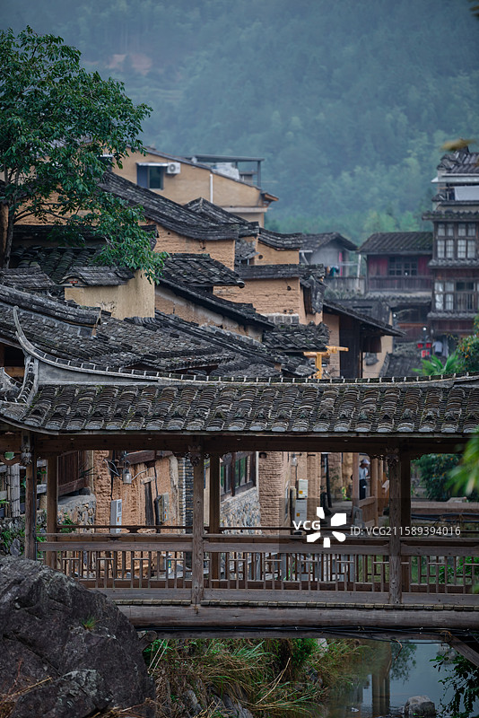 福建宁德屏南龙潭古镇图片素材