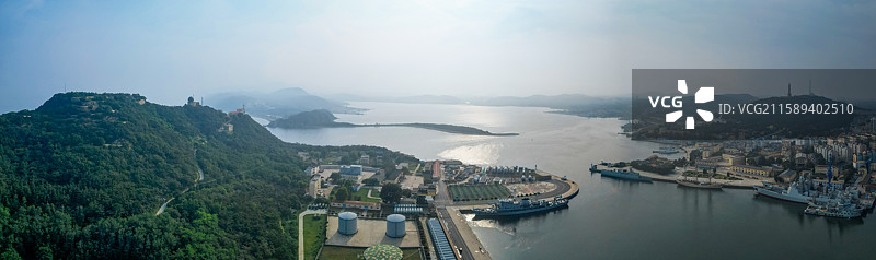 大连市 旅顺口区 旅顺 白玉山 望海亭 黄金山 老虎尾图片素材