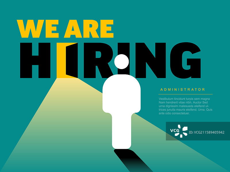 我们正在招聘 - 行政人员职位广告图片素材
