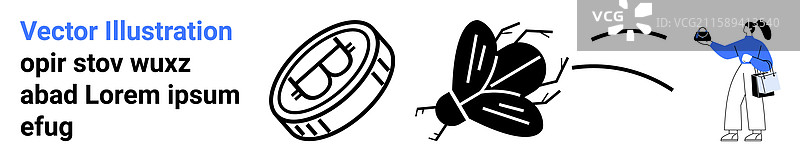 智能家居害虫控制概念与电子设备图片素材