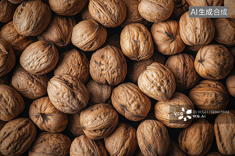 【AI数字艺术】核桃干果坚果食材图片素材