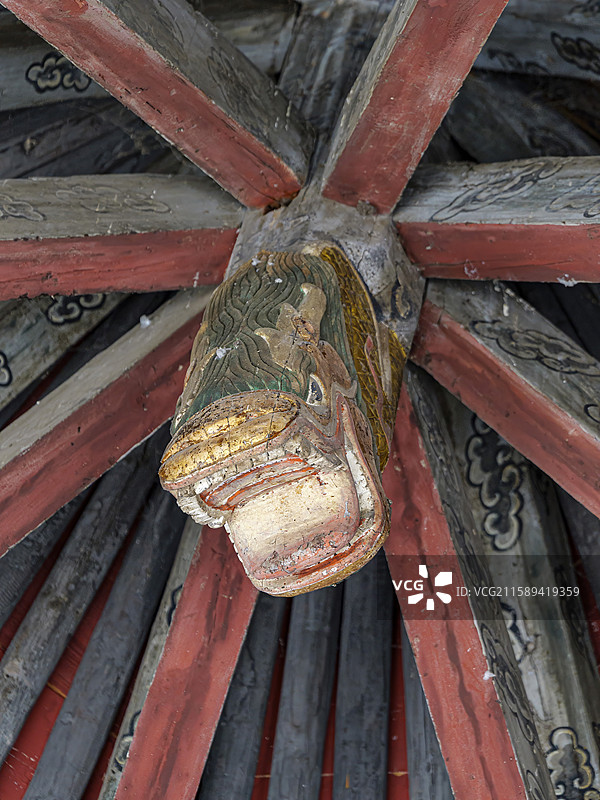 山西省太原市晋源区晋祠天龙山景区图片素材