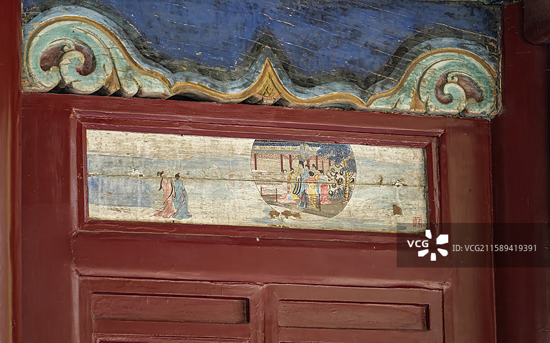 山西省太原市晋源区晋祠天龙山景区图片素材