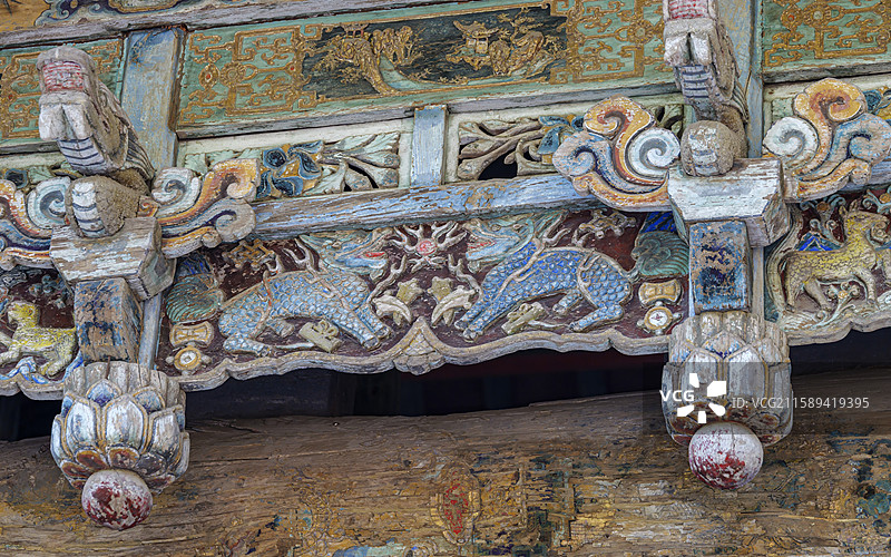 山西省太原市晋源区晋祠天龙山景区图片素材