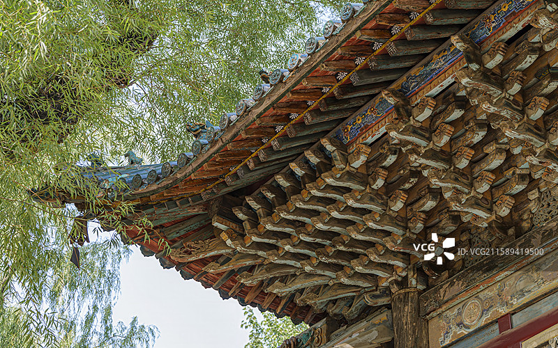 山西省太原市晋源区晋祠天龙山景区图片素材