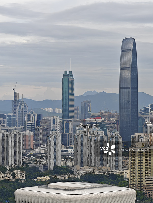 深圳笔架山公园远眺图片素材