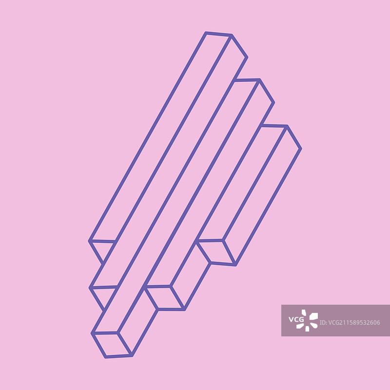 不可能的形状 神圣几何 光学艺术图片素材