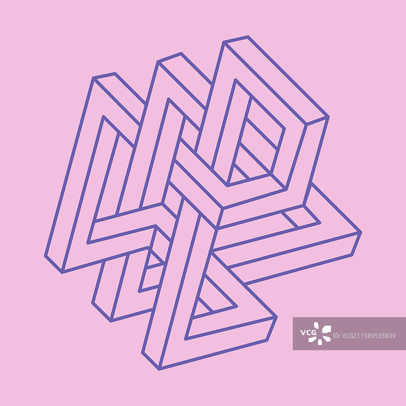 悖论几何光学错觉物体图片素材