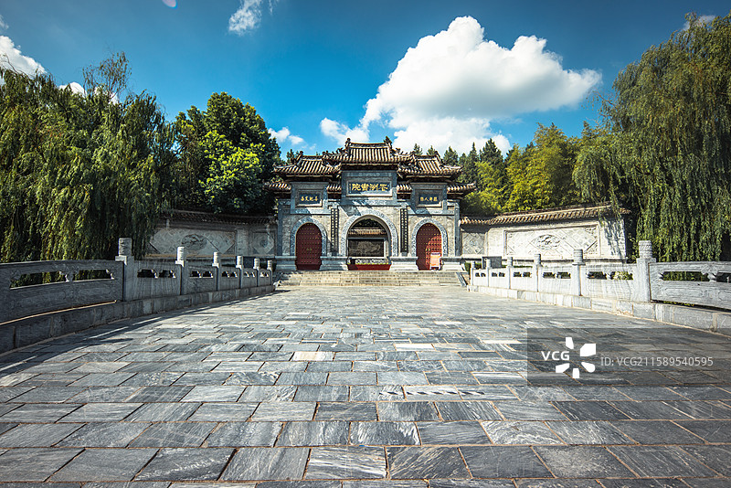 河南省南阳市邓州市花洲书院 大门图片素材