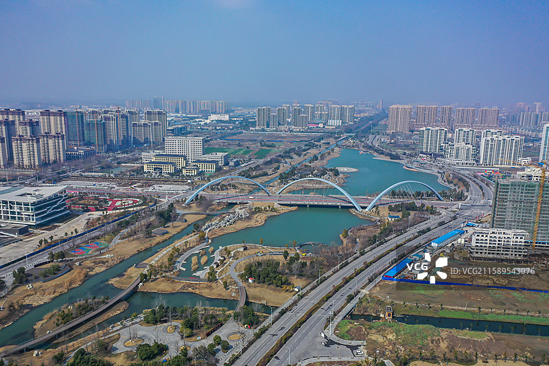 湖北潜江街景图片素材