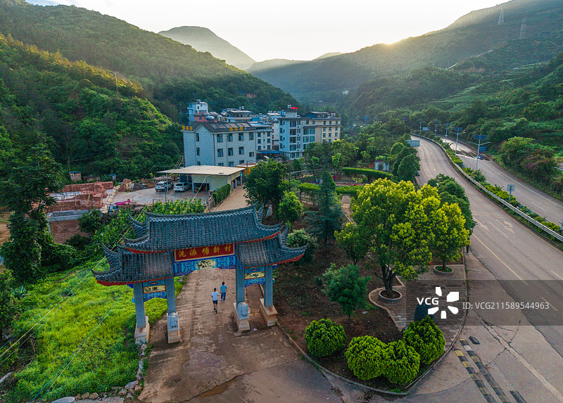 云南省玉溪市华宁县宁州街道象鼻温泉图片素材