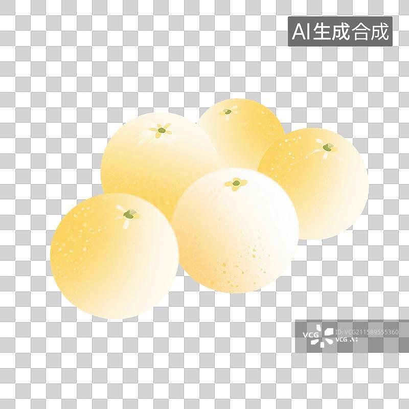 【AI数字艺术】手绘插画，水果，橙子，橘子，柑橘，沃柑，免抠元素图片素材