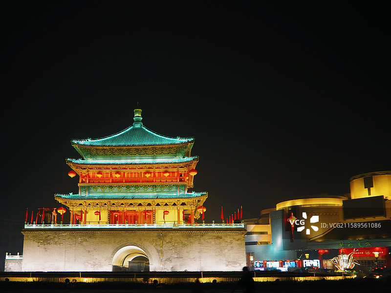 西安钟楼图片素材