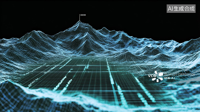 【AI数字艺术】网络空间科幻背景图图片素材