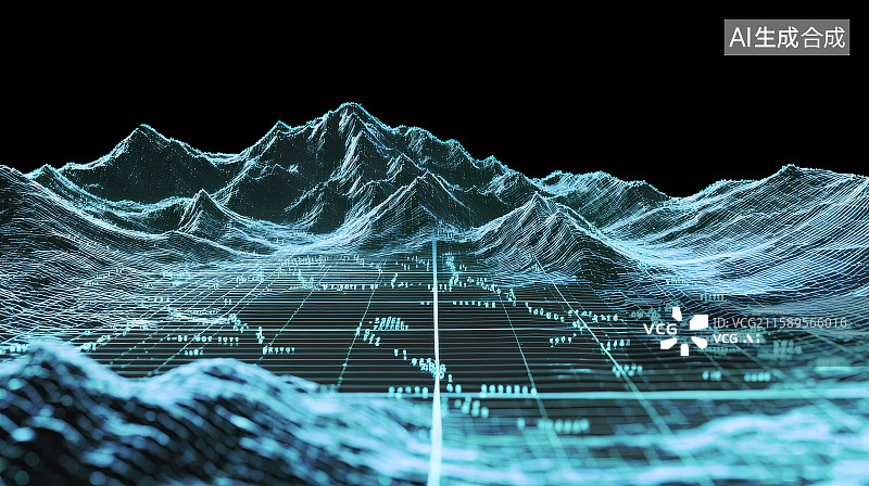 【AI数字艺术】网络空间科幻背景图图片素材