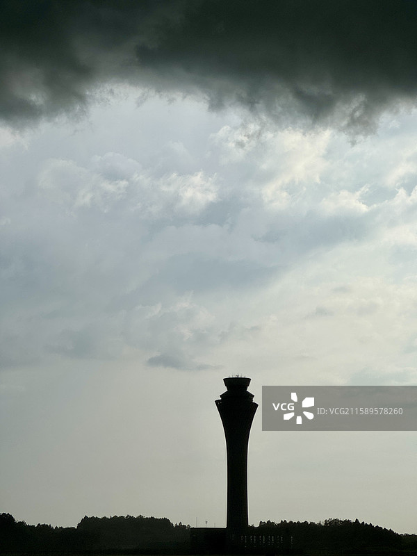 成都天府国际机场塔台图片素材