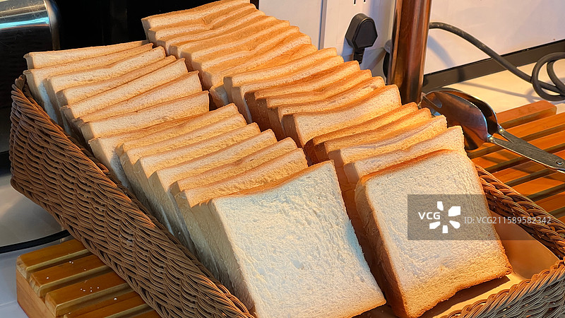 深圳，西餐厅，早餐面包片，吐司片，自助餐图片素材