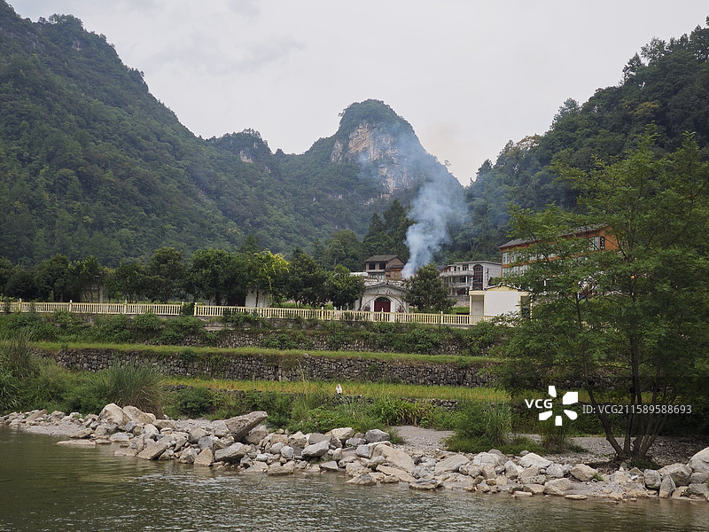 施秉县杉木河漂流终点站图片素材