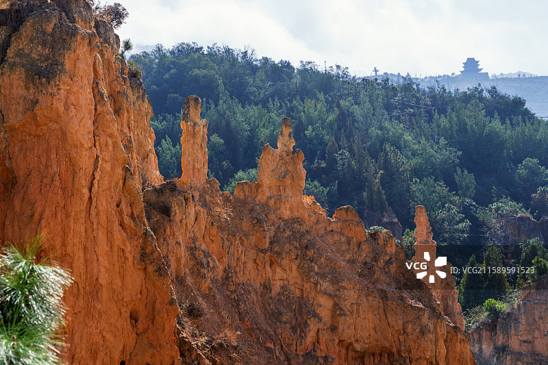 陆良彩色沙林风景区“沙峰”图片素材