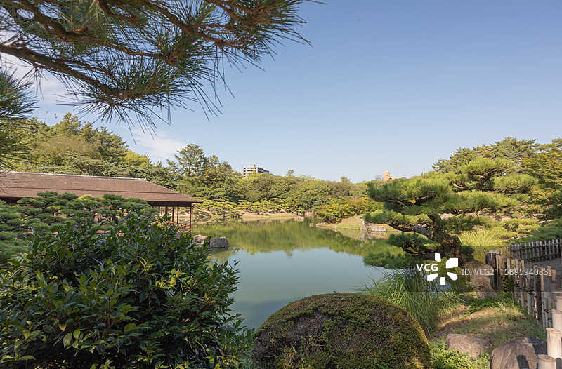 日本高松栗林公园图片素材