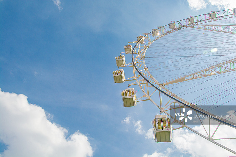 沈阳于洪东湖游乐场摩天轮图片素材