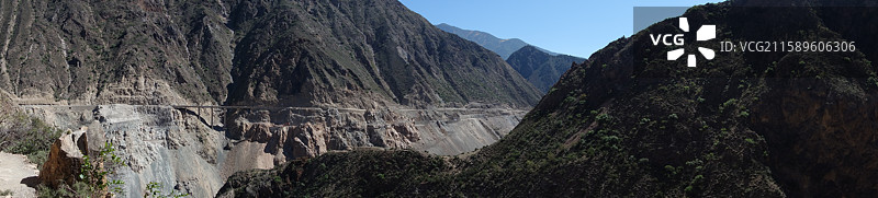 云南省迪庆州德钦县雨崩村去尼农村途中：澜沧江尼农峡谷图片素材