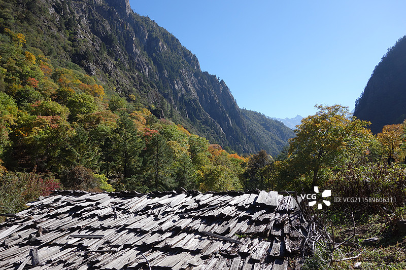 云南省迪庆州德钦县雨崩村去尼农村途中：澜沧江尼农峡谷图片素材