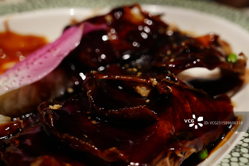 西湖醋鱼 美食 局部 特写图片素材